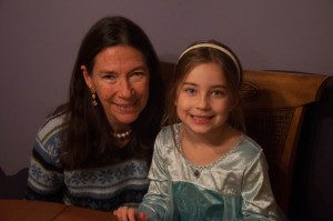 My daughter Rosalie with my mom, who has cared for her three grandchildren since R was born seven years ago, enabling me to continue working even though we have two young children and another on the way.