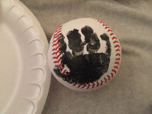 baseball handprint