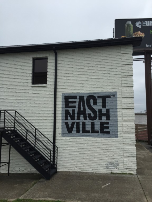 grey East Nashville murals