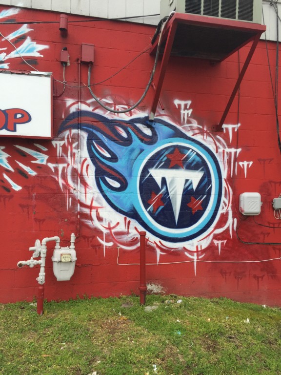 Tennessee Titans East Nashville murals