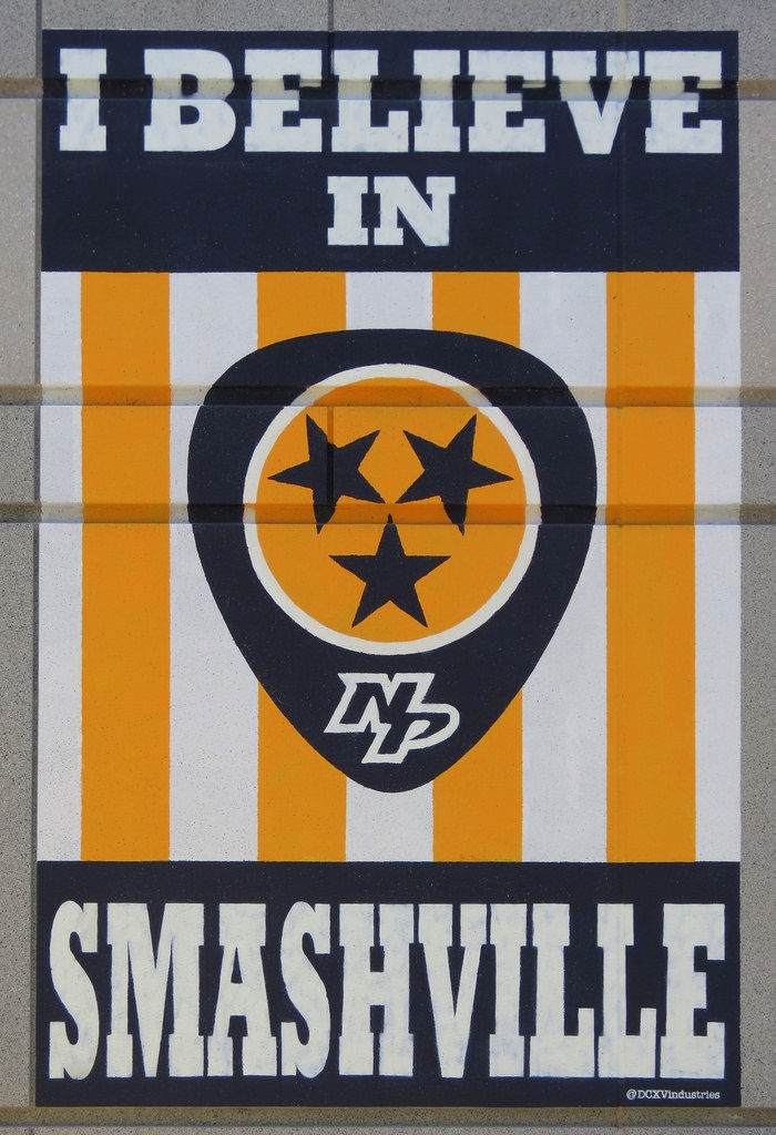 I Believe in Smashville Nashville Downtown mural
