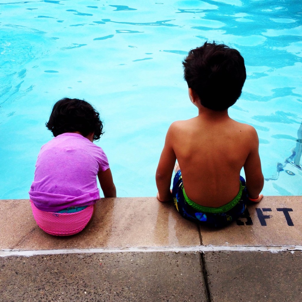 Waiting for Swimming Lessons to Begin