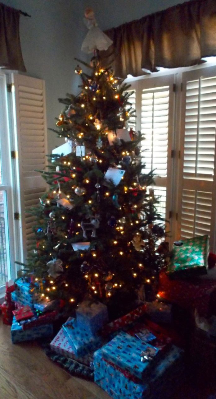 Tree with Christmas gift
